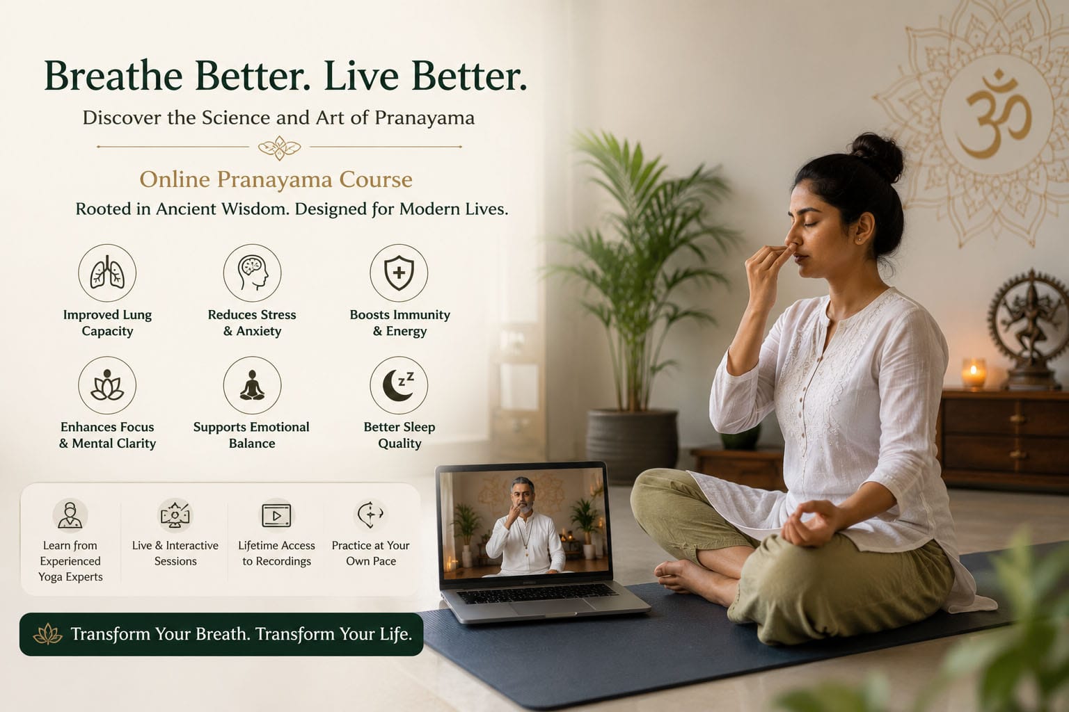Benefits of Online Pranayama Classes
